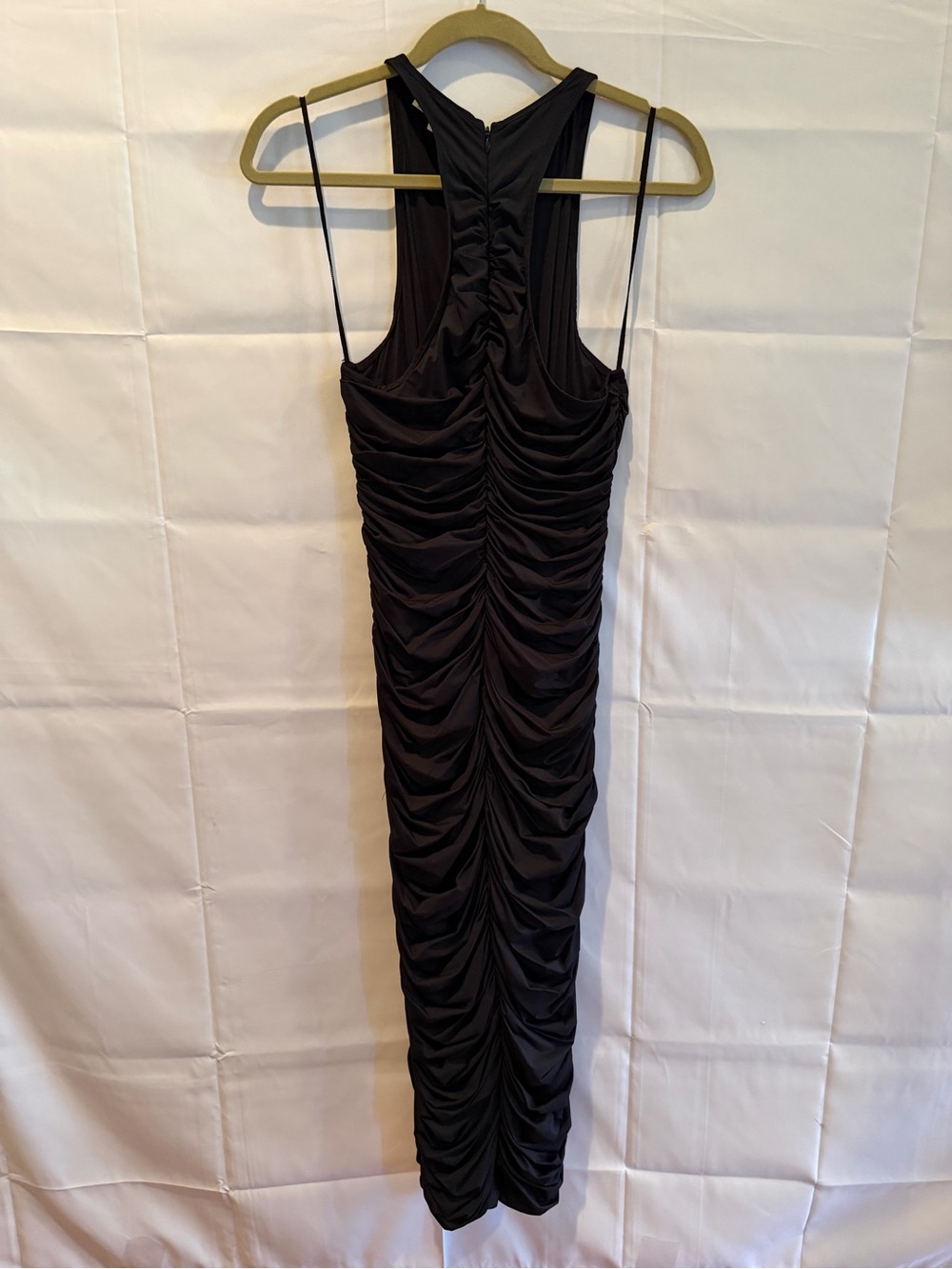 A.L.C. Black Ruched Maxi Dress - Picture 2 of 5